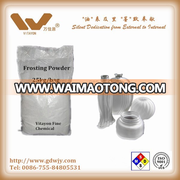 Glass frosting powder for flat glass, window, wine bottle, doors